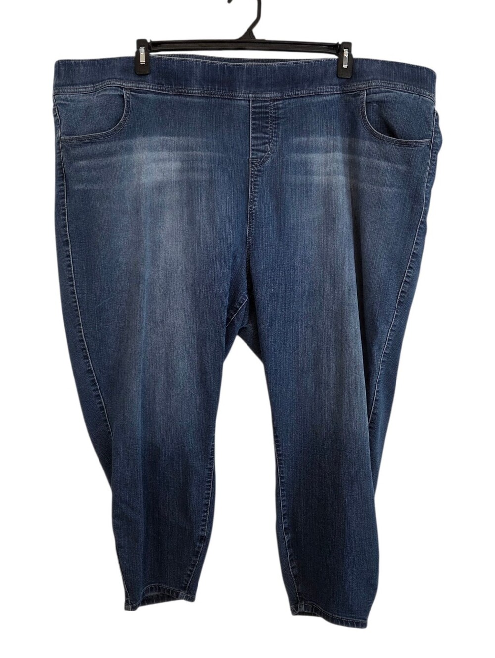 Torrid Lean Jean Crop Pull-On Denim Pants Size 5 - Pre-Owned Medium Blue